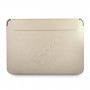 Guess GUCS13PUSASLG Saffiano Script Hülle für 13" Laptop, gold