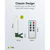 Goobay 75258 Kabellose LED-Weihnachtsbaumkerzen (20 Stk.), inkl. 20x AAA (LR03), Clips, Fernbedienung, Timer, dimmbar, warmweiß (2600 K)