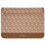 Guess GUCS14HGCFSEW Laptophülle 14 Zoll, GCube Stripes, braun