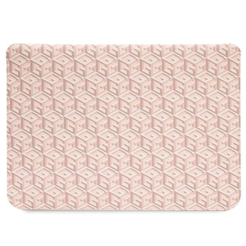 Guess GUCS14HGCFSEP Laptop-Hülle 14 Zoll, GCube Stripes, pink