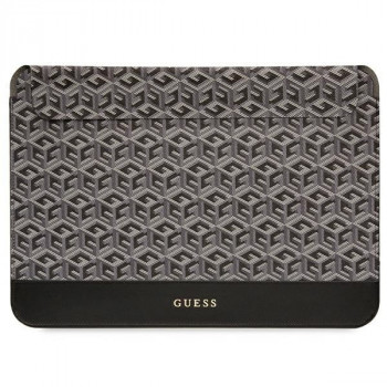 Guess GUCS14HGCFSEK Laptophülle 14 Zoll, GCube Stripes, schwarz