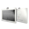 Guess GUCS14PSATLG Laptop-Hülle 13/14 Zoll, Saffiano Triangle, silber