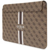 Guess GUCS14P4RPSW Laptophülle 14 Zoll, 4G Printed Stripes, braun