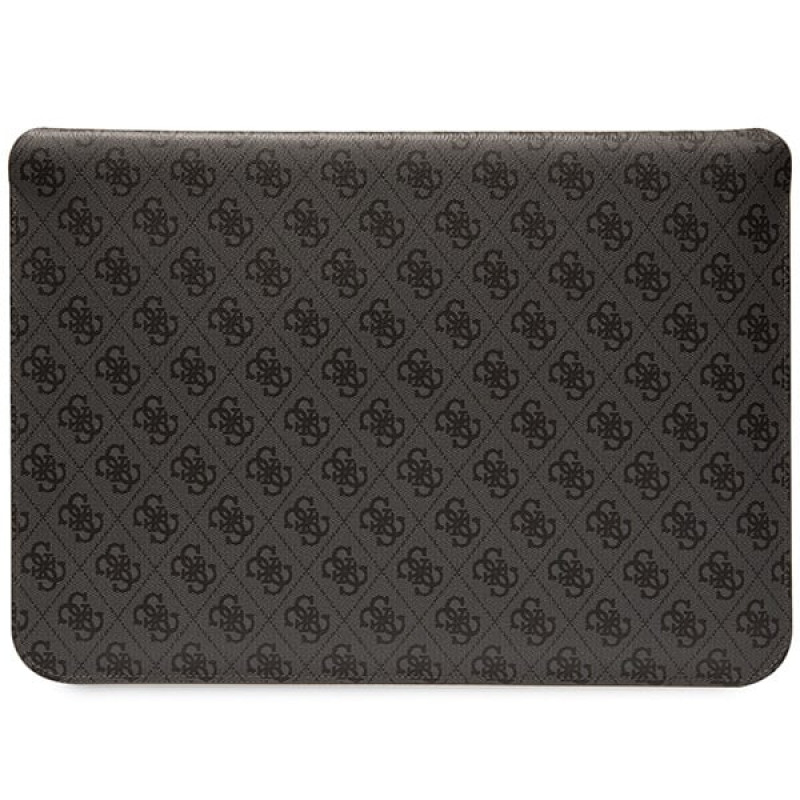 Guess GUCS14PS4SGK Laptophülle 14 Zoll, 4G Stripe Metal Logo, schwarz
