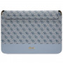 Guess GUCS14PS4SGB Laptophülle 14 Zoll, 4G Stripe Metal Logo, blau