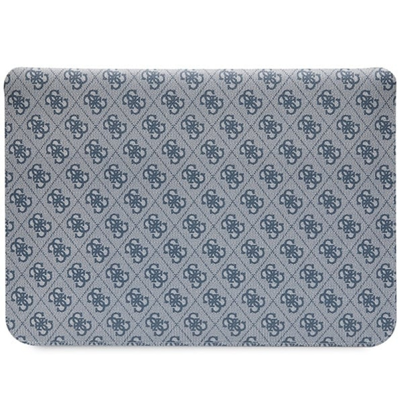 Guess GUCS14PS4SGB Laptophülle 14 Zoll, 4G Stripe Metal Logo, blau