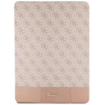 Guess GUFCP12PS4SGP Apple iPad Pro 12.9" (2020/2021/2022, 4./5./6. Generation) Bookcase, 4G Stripe Allover, Pink
