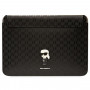 Karl Lagerfeld KLCS14SAKHPKK Laptophülle für 14 Zoll, schwarz, Saffiano Monogram Ikonik