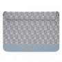 Guess GUCS16HGCFSEB Laptophülle für bis zu 16 Zoll, GCube Stripe, blau