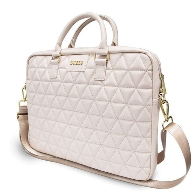 Guess GUCB15QLPK Laptoptasche 15", pink, Quilted