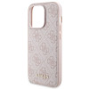 Guess GUBPM5P15X4GEMGP Apple iPhone 15 Pro Max Hartschalenhülle + 5000 mAh MagSafe-Powerbank-Set, 4G Metal Logo, pink