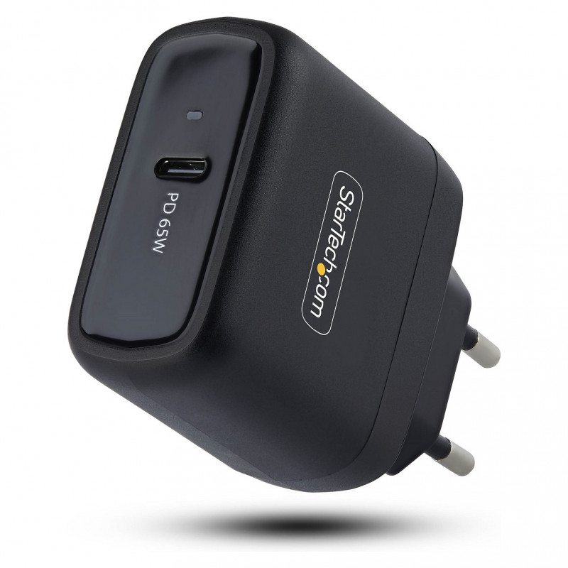 StarTech.com 1065EB-WALL-CHARGER 65 W USB-C GaN Notebook-Ladegerät, schwarz