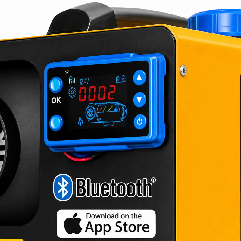 Extralink EX.82924 Öl-Luftheizung Gebläse Webasto 8 kW, 12/24 V, Bluetooth