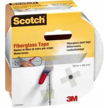 3M 47035048 Weißes Reparaturband 50 m x 48 mm, Einzelrolle