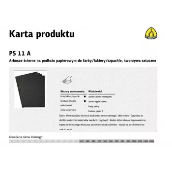 3M Klingspor PS11A P2000 Wasserfestes Schleifpapier 50 Blatt 230x280mm