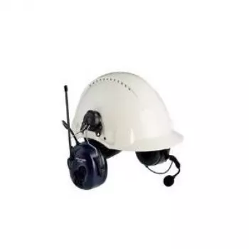 3M PELTOR LiteCom Ohrenbügel-Headset mit Zwei-Wege-Funkgerät, Schwarz/Blau/Weiß XH001680442