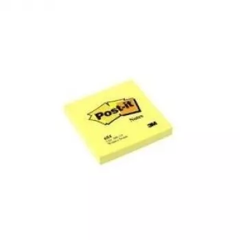 3M Post-it Notes 654, 76 x 76 mm, Kanariengelb, 100 Blatt pro Block, 12er-Pack