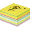 3M Post-it Notes Cube, 76 x 76 mm, Ultra Colors, 450 Blatt, PEFC-zertifiziertes Papier, 1 Würfel (2030-U)