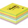 3M Post-it Notes Cube, 76 x 76 mm, Ultra Colors, 450 Blatt, PEFC-zertifiziertes Papier, 1 Würfel (2030-U)