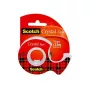 3M Scotch Crystal Clear 600 Klebeband mit Handabroller, 19 mm x 7,5 m, Transparent 6-1975D