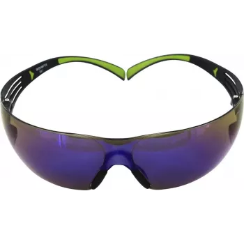 3M SecureFit 400 Schutzbrille Blau Verspiegelte Gläser UU001467875