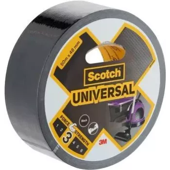 3M Universal schwarzes Mehrzweckband, 50 m x 48 mm, 6 Rollen 7100205298