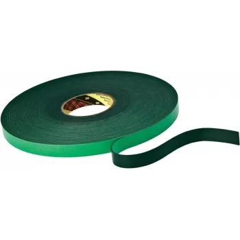 3M VHB Doppelseitiges Acryl-Schaumstoffband 9515B Schwarz, 33 m x 12 mm, 1,1 mm Dick, 1 Rolle KT777306210