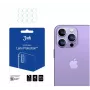 3MK Apple iPhone 14 Pro/14 Pro Max Linsenschutz - Gehärtetes Glas & Aluminiumlegierung, 9H Härte, Schwarz