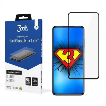 3MK Hard Glass Max Lite Displayschutzfolie für Xiaomi Poco X3 NFC / Poco X3 Pro - Schwarz