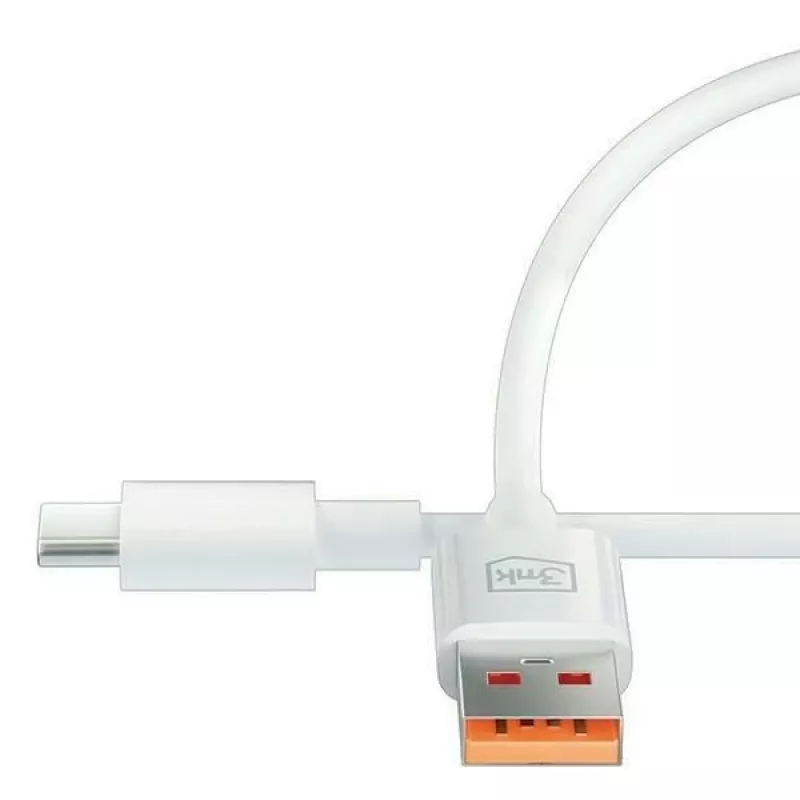 3MK Hyper Cable USB-A auf USB-C 5A 60W 1,2m Weiß