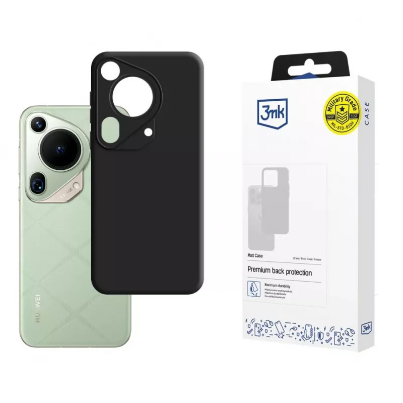 3MK Matt Case für Huawei Pura 70 Ultra - Schwarz