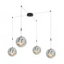40W LED-Pendelleuchte 2000lm Neutralweiß 4000K Schwarz Aluminium 400mm
