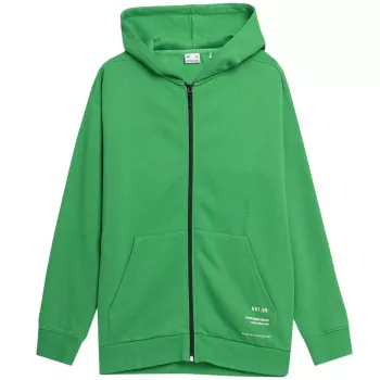 4F Herren Deep Green Crew Neck Sweatshirt SS23 Regular Fit Größe S