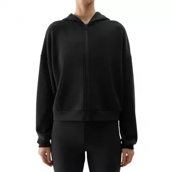 4F Damen F1002 Tiefschwarzes Sweatshirt M