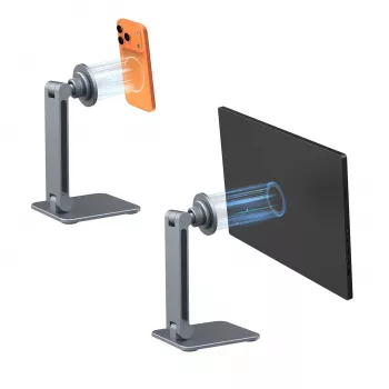 4smarts ErgoPro Tischhalterung mit Magnet für Smartphone und Tablet - Grau