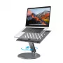4smarts ErgoPro Laptop/Tablet-Ständer (Grau, Aluminium, faltbar, 10-17 Zoll)