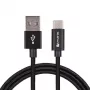 4SMARTS USB-A auf USB-C Kabel RapidCord 2A, 2m, Schwarz