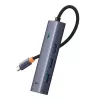 5-in-1 Hub Baseus UltraJoy Series USB-C auf HDMI 4K@30Hz + 3x USB 3.0 + 1x PD (Grau)