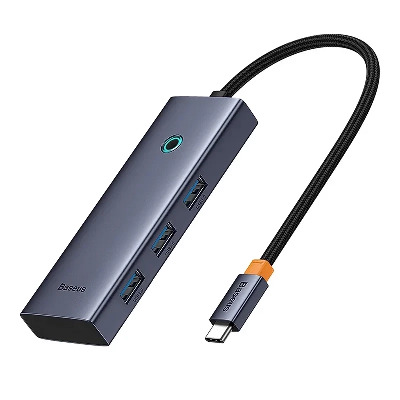 5-in-1 Hub Baseus UltraJoy Series USB-C auf HDMI 4K@30Hz + 3x USB 3.0 + 1x PD (Grau)