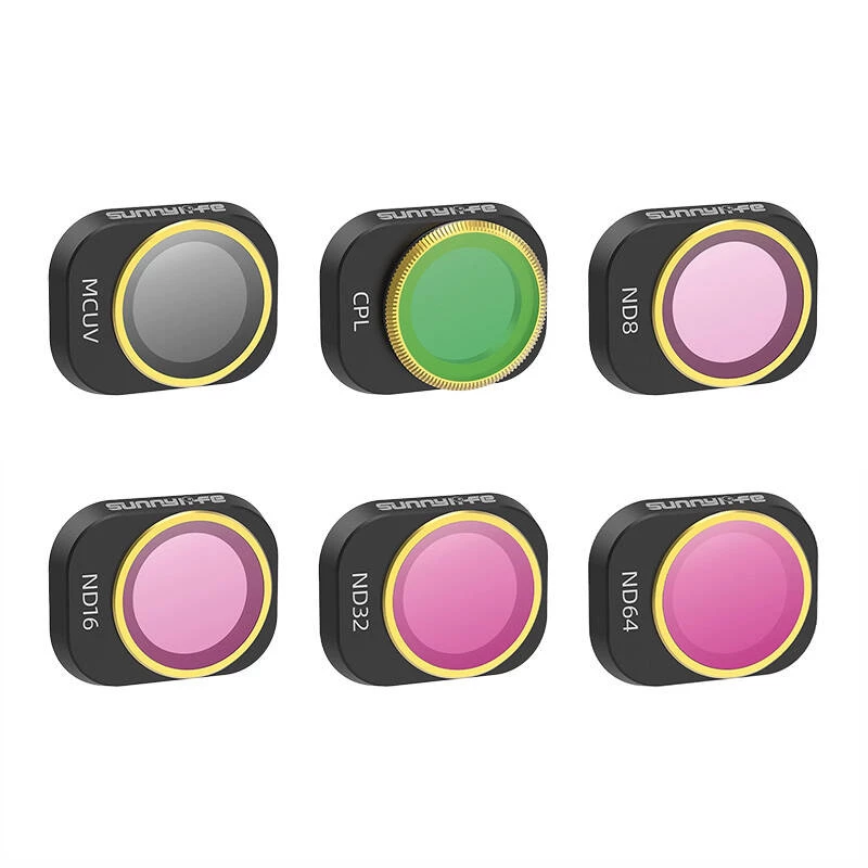 6 Objektivfilter MCUV, CPL, ND8/16/32/64 Sunnylife für DJI Mini 4 Pro