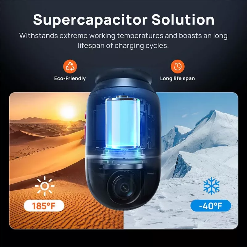 70mai Dash Cam 4K Omni X800 Schwarz