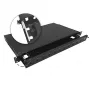 A-LAN Alantec Teleskop-Glasfaser-Patchpanel 12xSC Simplex / 12xLC Duplex 19 inch 1U mit Montagezubehör (Kabelverschraubungen, Kabelbinder) (FOP-1U-12SCS-C-P)