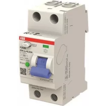 ABB F202B-1603 Typ B Fehlerstrom-Schutzschalter, 2-polig, 16 A, 30 mA, 230/400 V AC 2CSF202568R1160