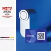 ABUS ABLO10000W Funk-Türschlossantrieb – Aufputzmontage für Euro-Profilzylinder, Weiß