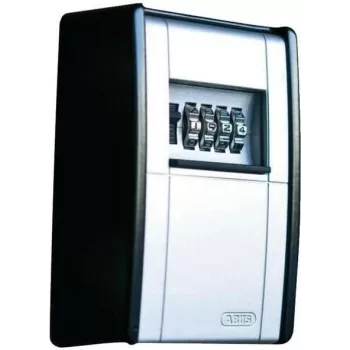 ABUS KeyGarage 787 Schlüsseltresor – Schwarz/Silber – Metall – 4-stellige Kombination – 80 x 45 x 120 mm