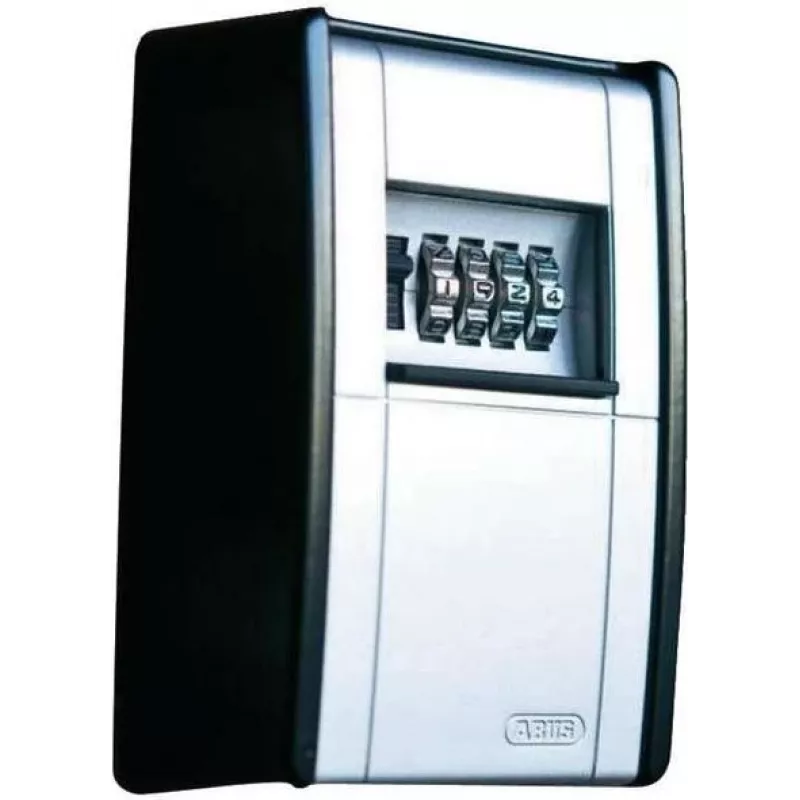 ABUS KeyGarage 787 Schlüsseltresor – Schwarz/Silber – Metall – 4-stellige Kombination – 80 x 45 x 120 mm