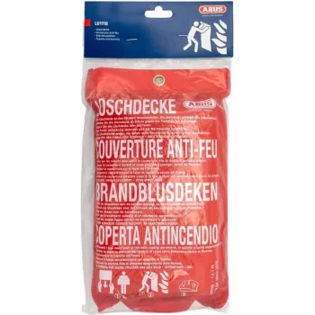 ABUS LD1118 Löschdecke 100 x 100 cm Glasfaser Rot DIN EN 1869:2001 86672