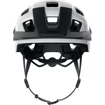 ABUS MoTrip Fahrradhelm mit festem Visier - Samtschwarz, Größe M (52-57 cm)