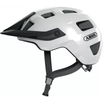 ABUS MoTrip Fahrradhelm mit festem Visier - Samtschwarz, Größe M (52-57 cm)