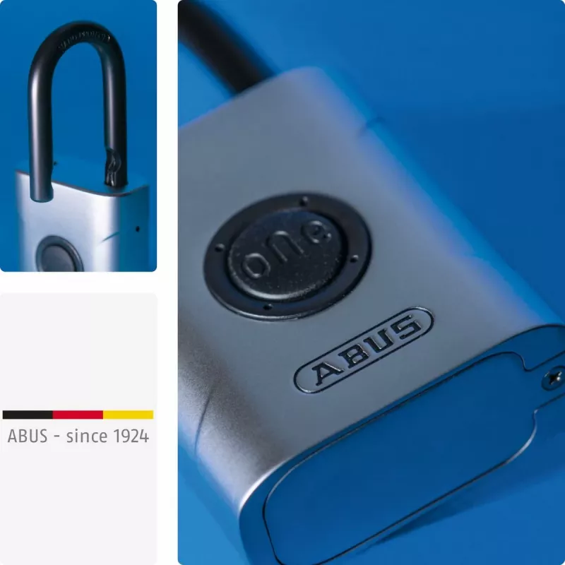 ABUS Security-Center ABEO10010 Bluetooth-Vorhängeschloss, Silber